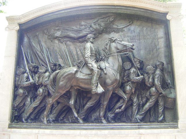 Robert G. Shaw Memorial recognizing Civil War bravery of U.S. 54th all-black Regiment. (Boston, Ma.)