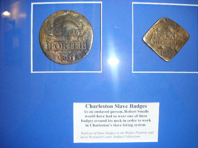 Charleston, S.C. Slave badges used for those hired out to work for other plantation owners and private businesses. (1783-1865)